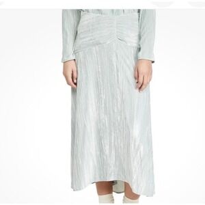 Vince Skirt Size 4 Gray Ruched Waist Midi Maxi Pull On Flowy‎ Casual Chic